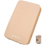 Beige camping mattress with Chetoneur Camping logo on a white background