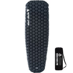 Camping mattress with air pump on a white background
