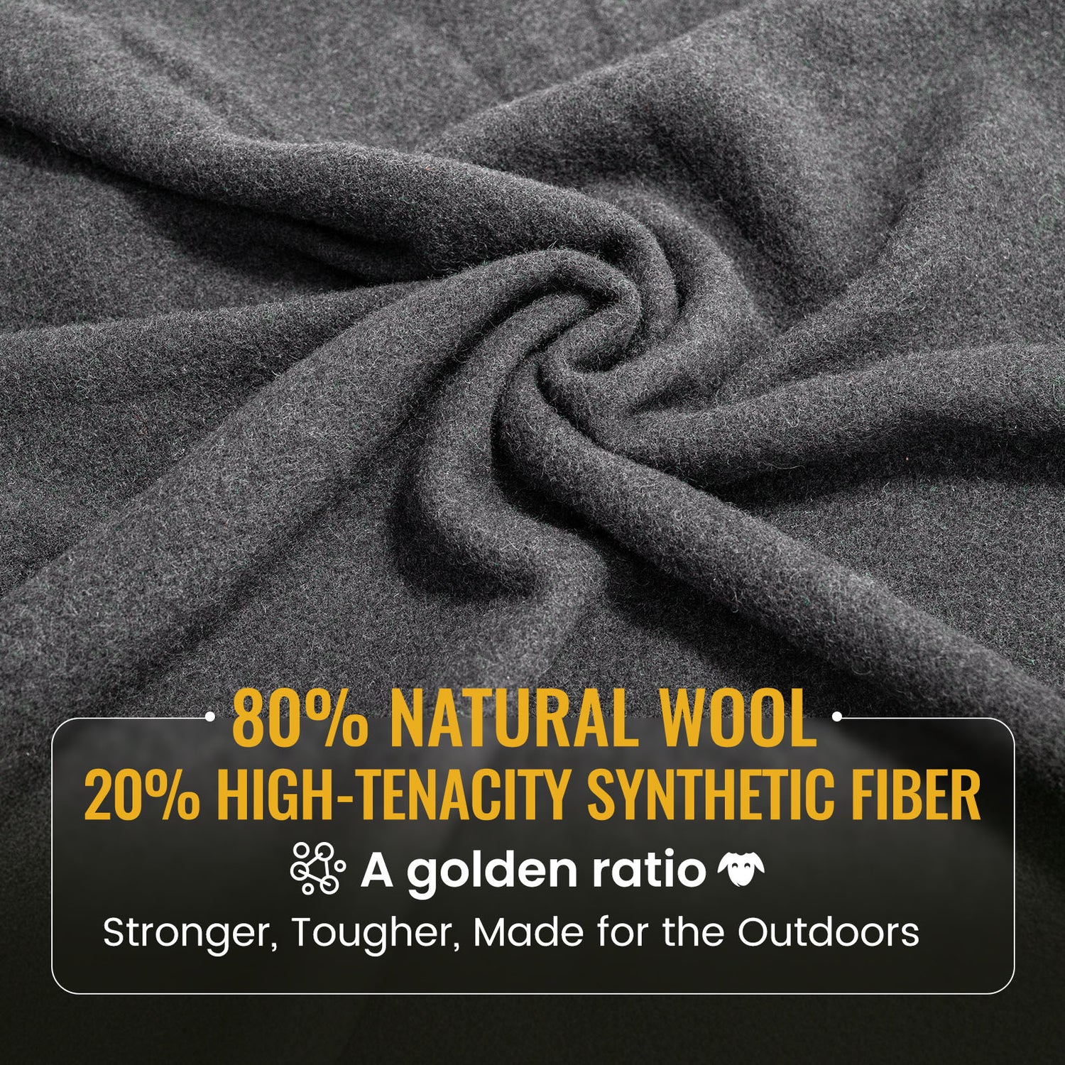 Onetigris Camping Outdoor Camping Wool Blanket