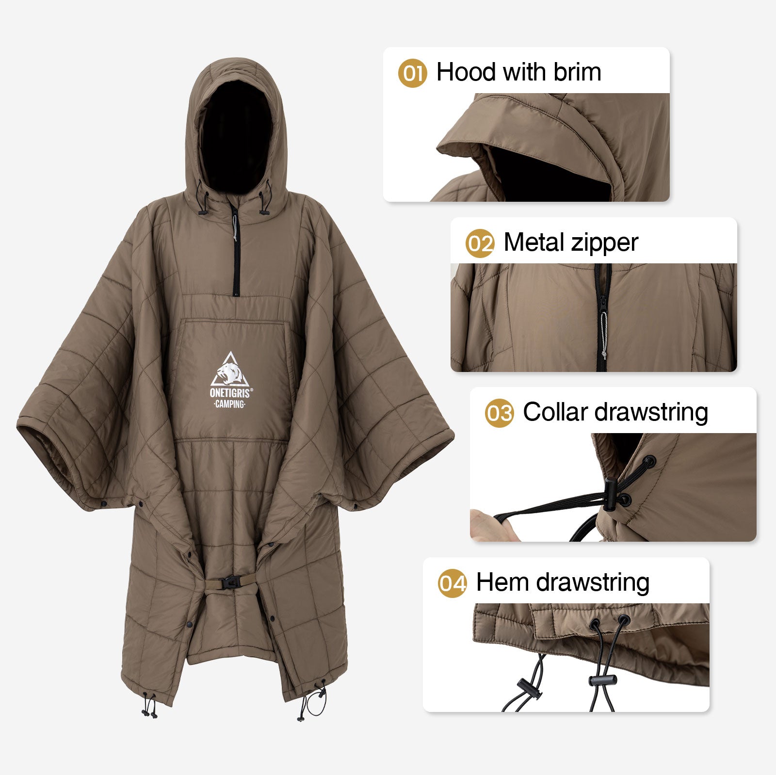 camping poncho OneTigris Camping Outdoor Blanket