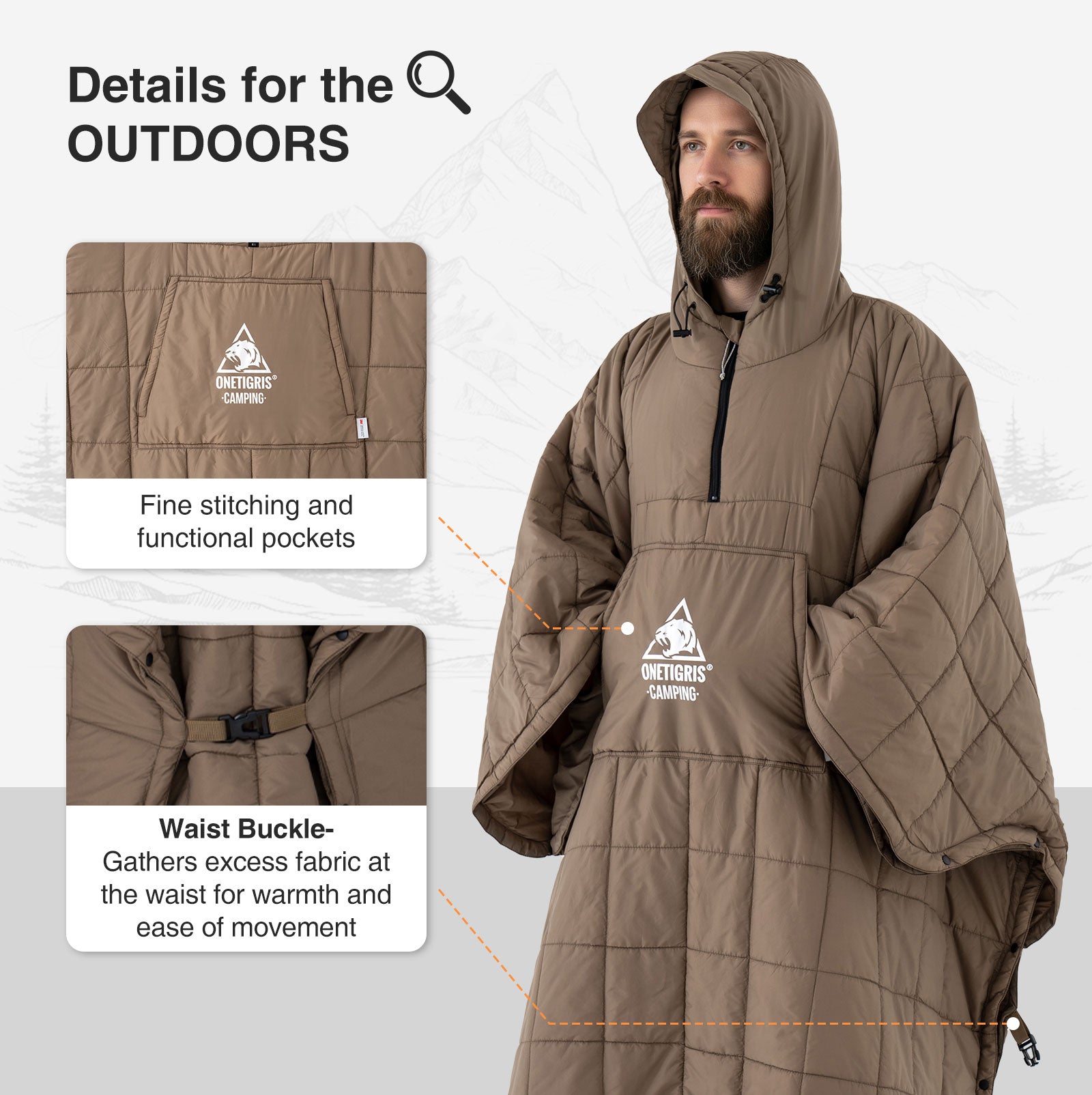 OneTigris Camping  Outdoor Blanket