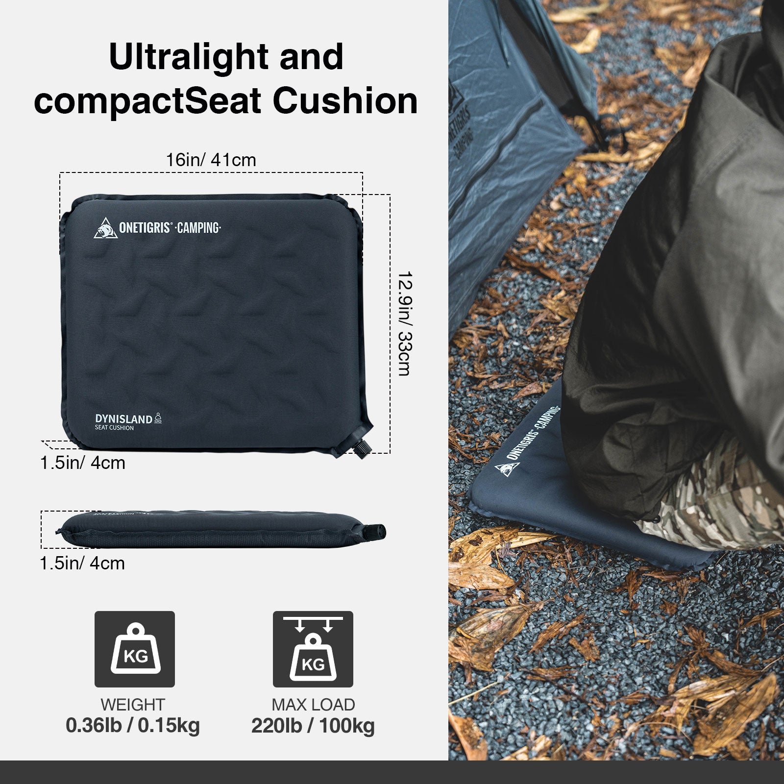 DYNISLAND SELF-INFLATING SEAT CUSHION – OneTigris Camping