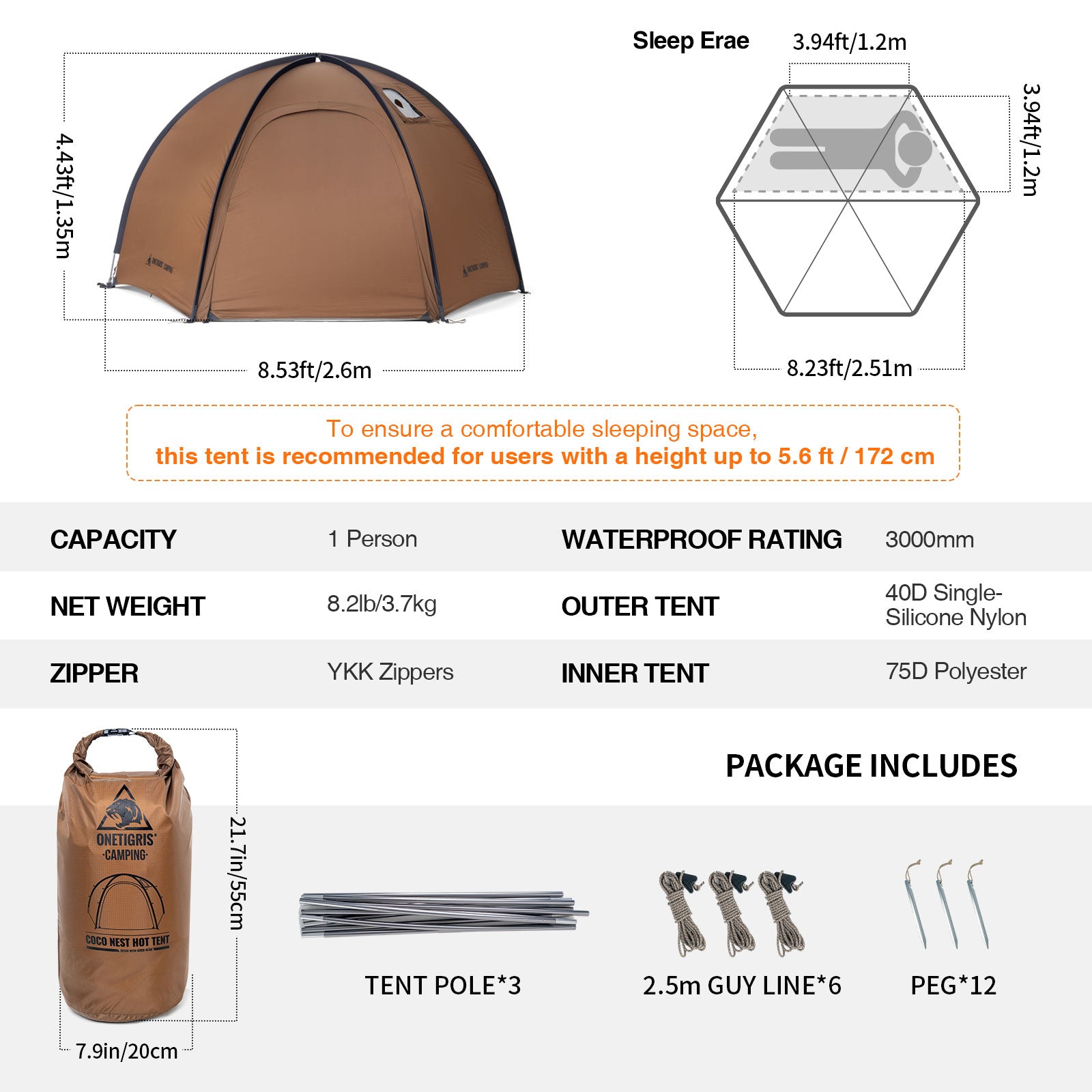 COCO NEST Solo Hot Tent | Onetigris camping – OneTigris Camping