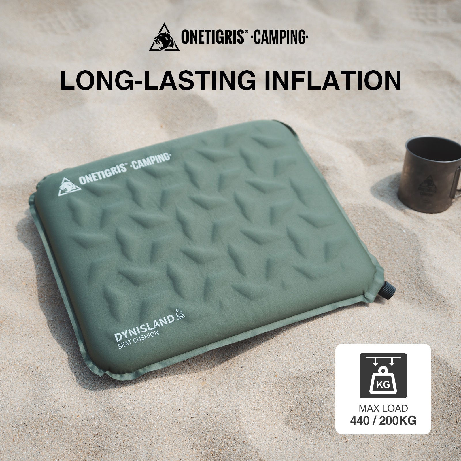 DYNISLAND SELF-INFLATING SEAT CUSHION
