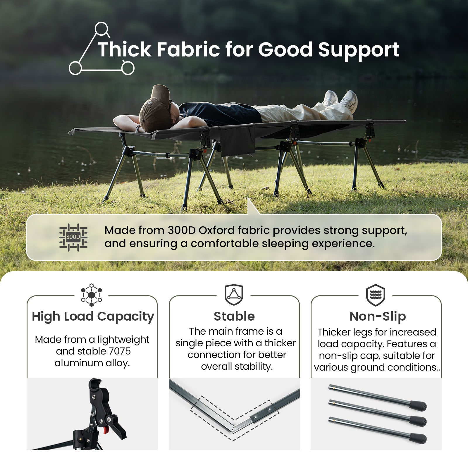 Portable Camping Cot – OneTigris Camping