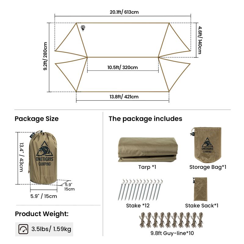 PROTEUS Rain Fly Camping Tarp