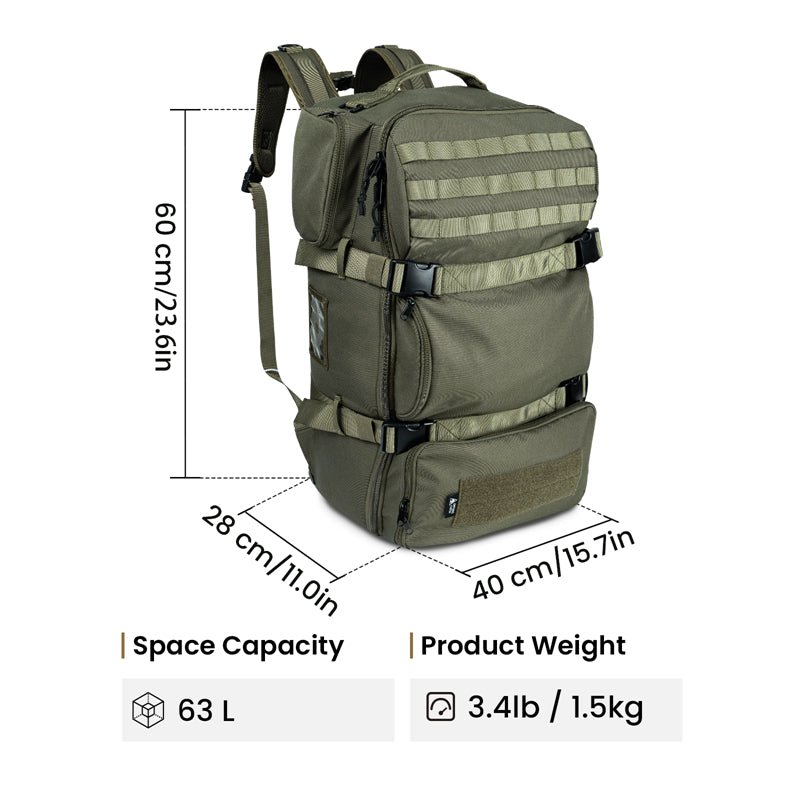 BIG BEAR 63L Bushcraft Pack