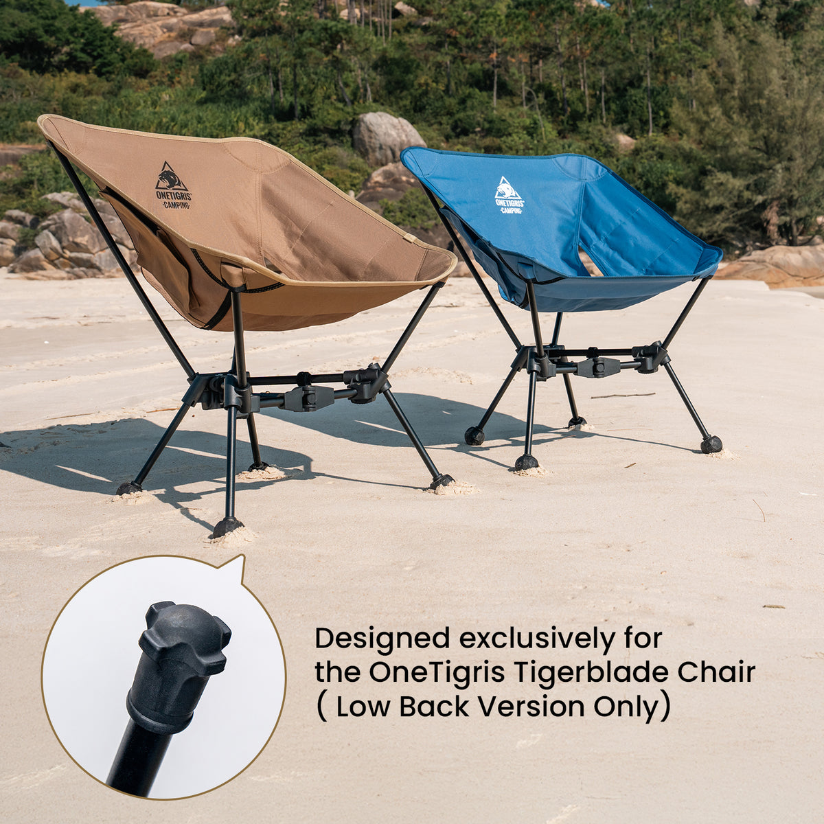 Designed exclusively for the OneTigris Tigerblade Chair(Low Back Version Only)