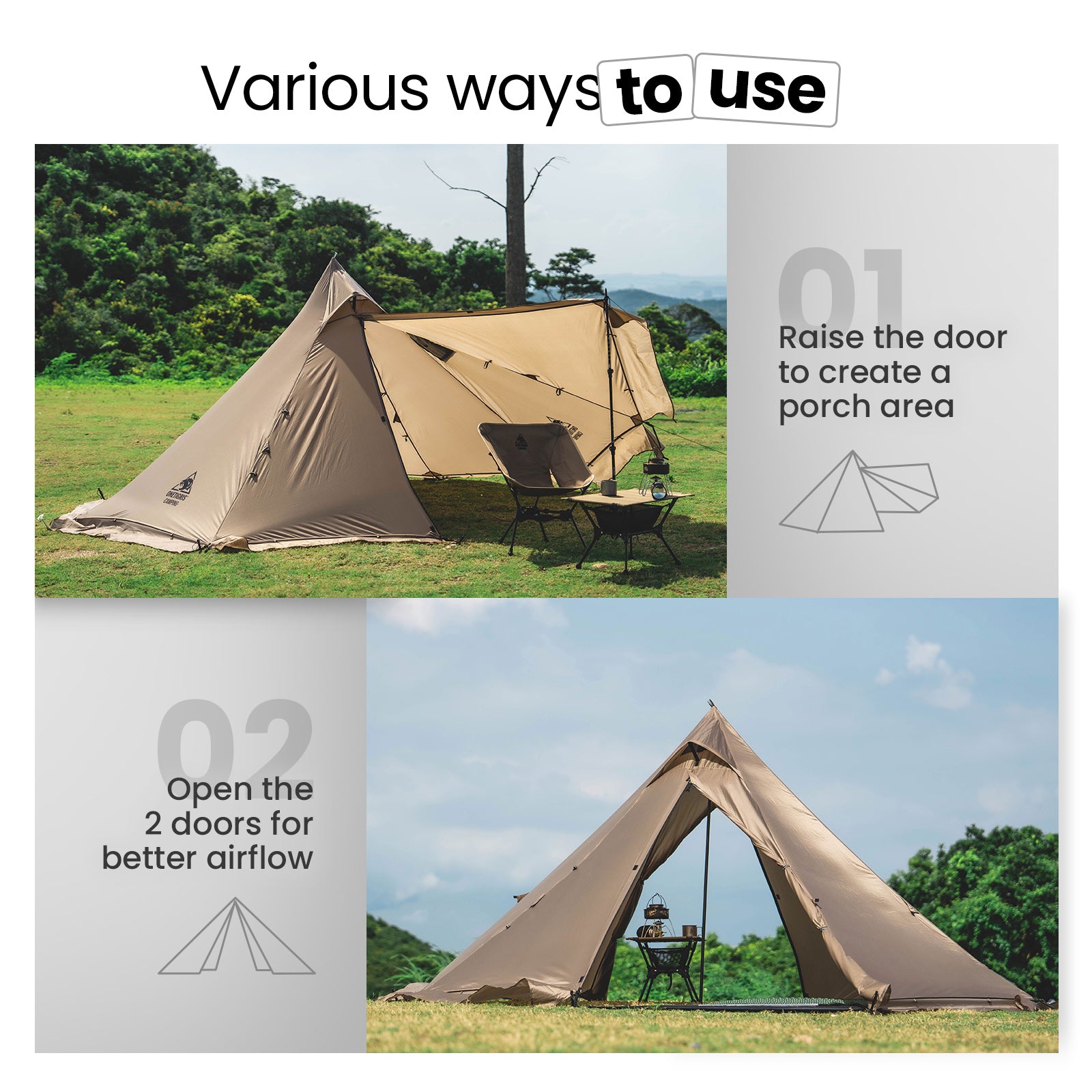 hut trip tent SMOKEY HUT Hot Tent