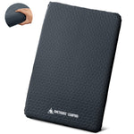 Gray camping mat with textured surface and OneTigris Camping logo on a white background