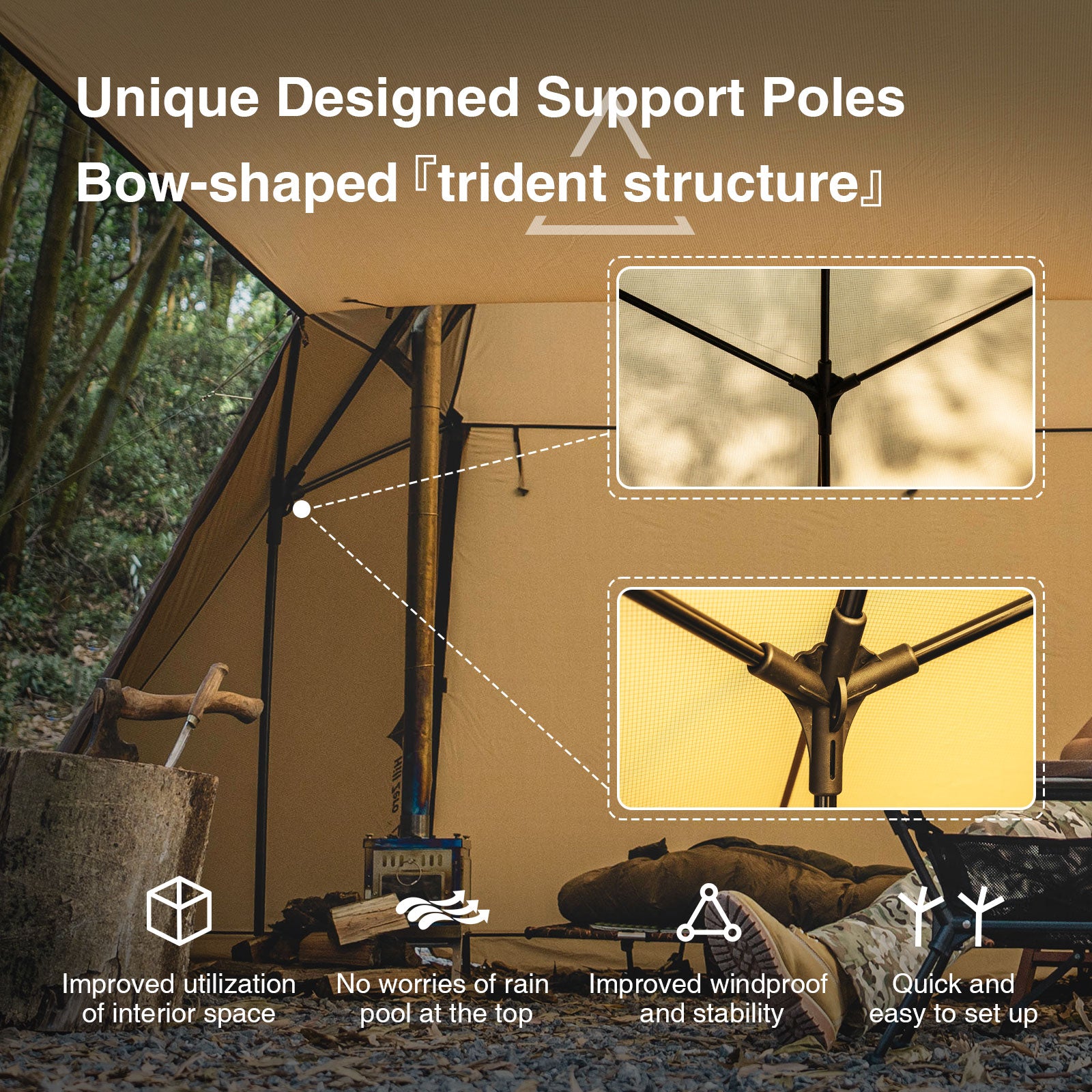 ワンティグリス　スケアクロウ SCARECROW Camping Shelter | OneTigris – OneTigris Camping