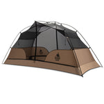  Coyote Brown and black tent with a visible brand logo on a white background