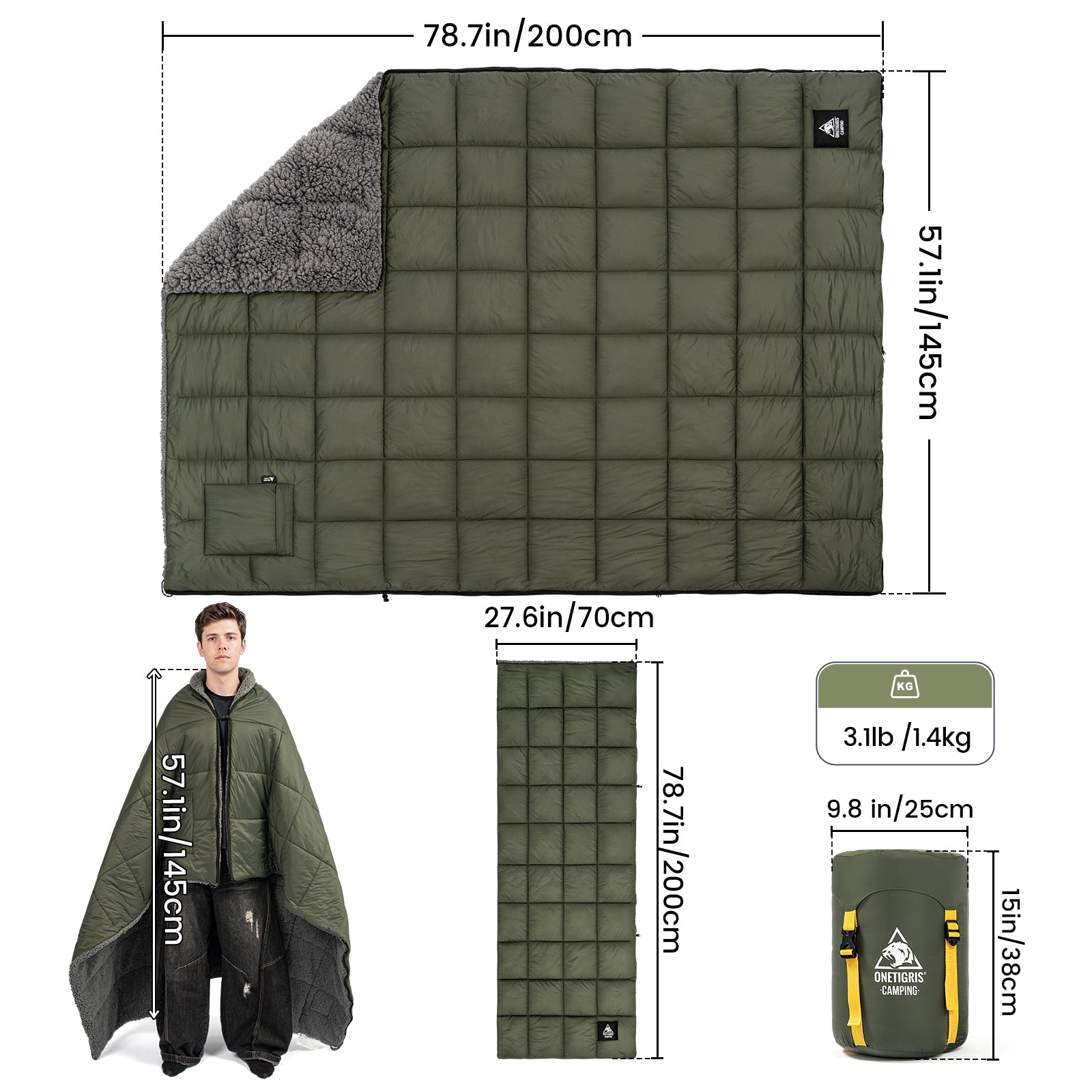 多目的キャンプ用ブランケット