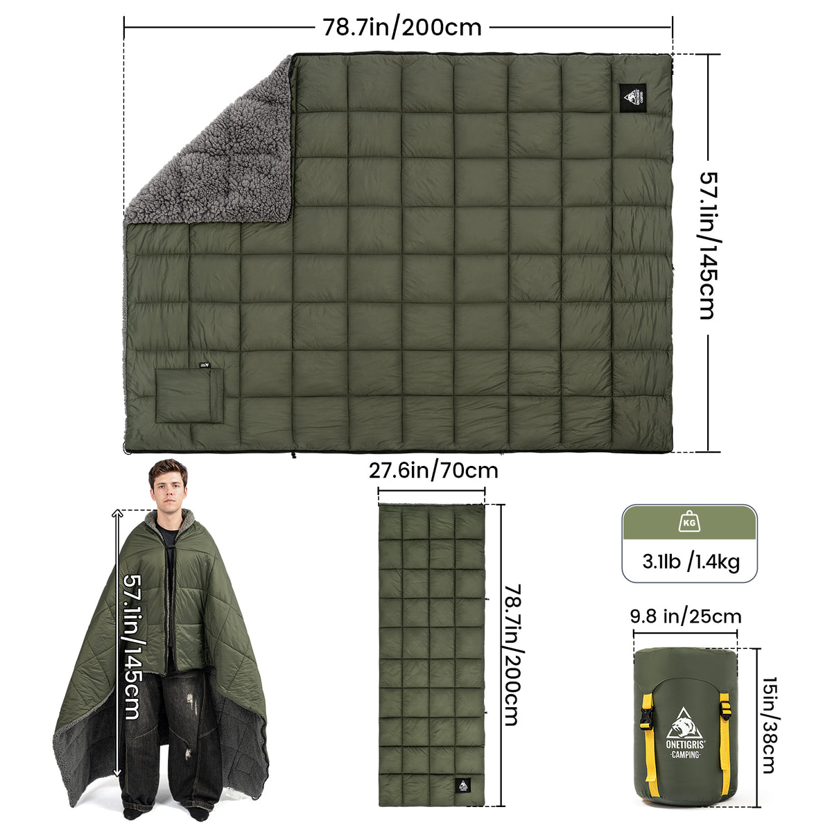 多目的キャンプ用ブランケット
