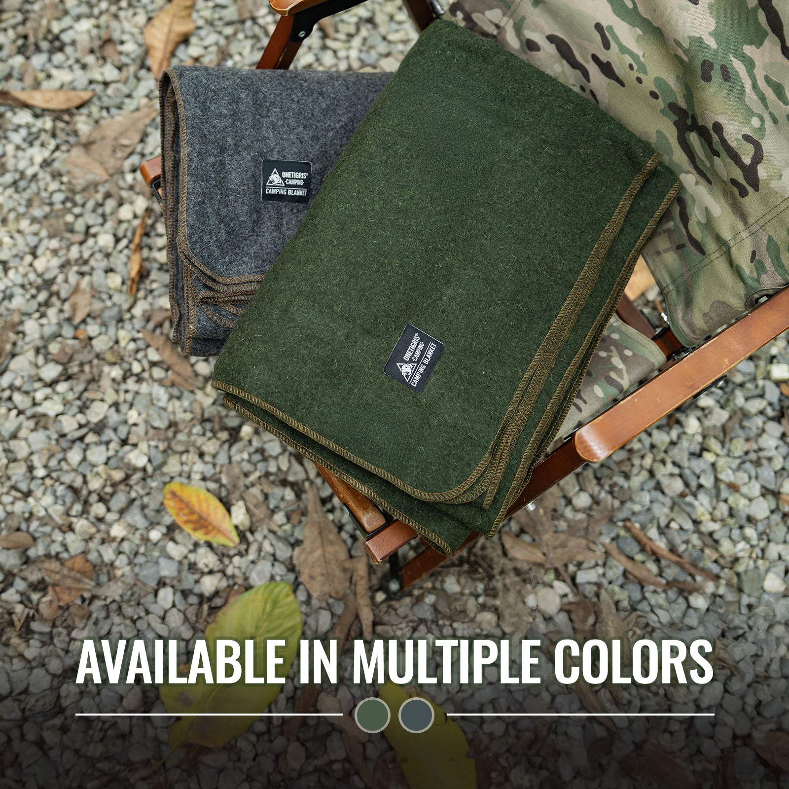 Onetigris Camping Outdoor Camping Wool Blanket