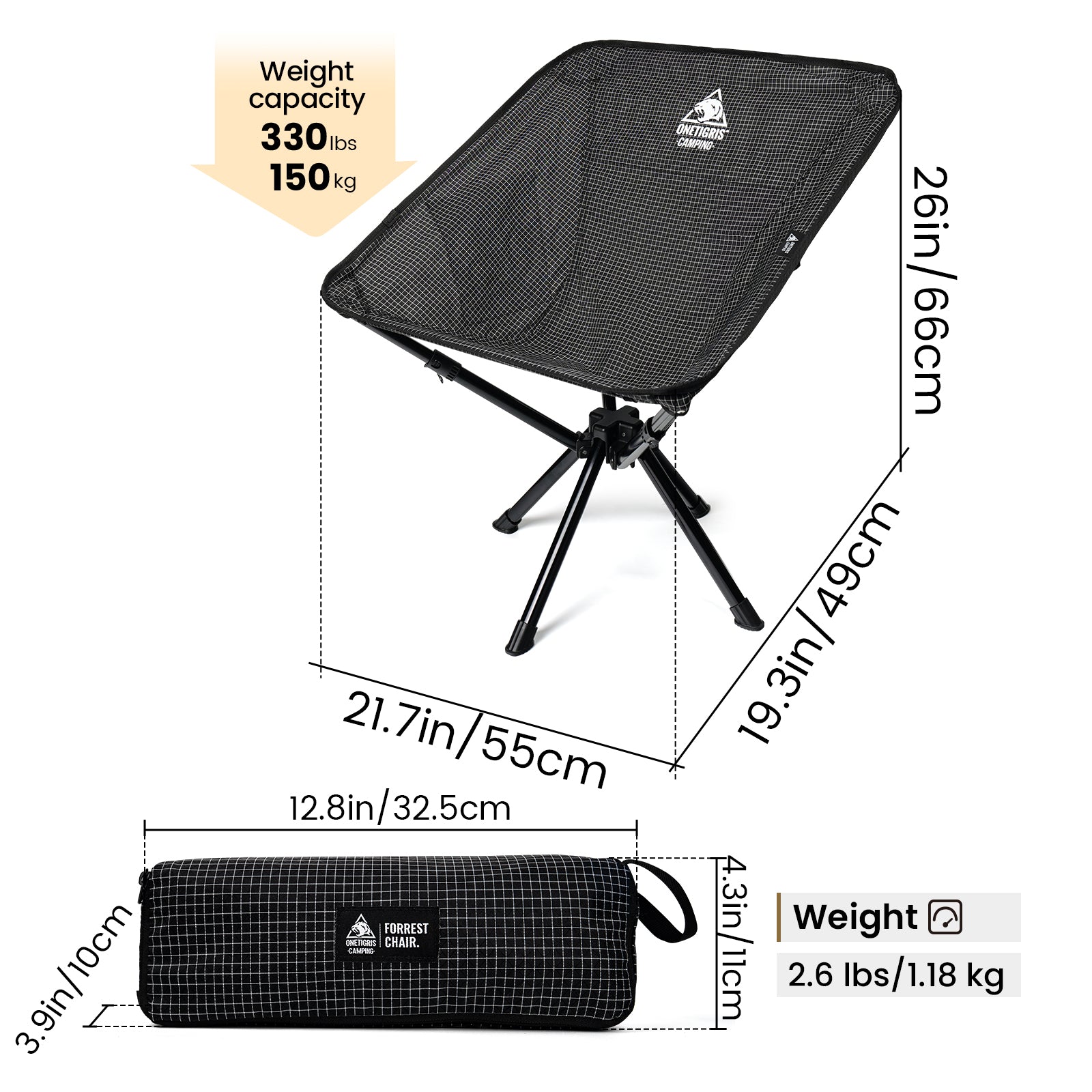 FORREST Camping Chair 10 | OneTigris – OneTigris Camping