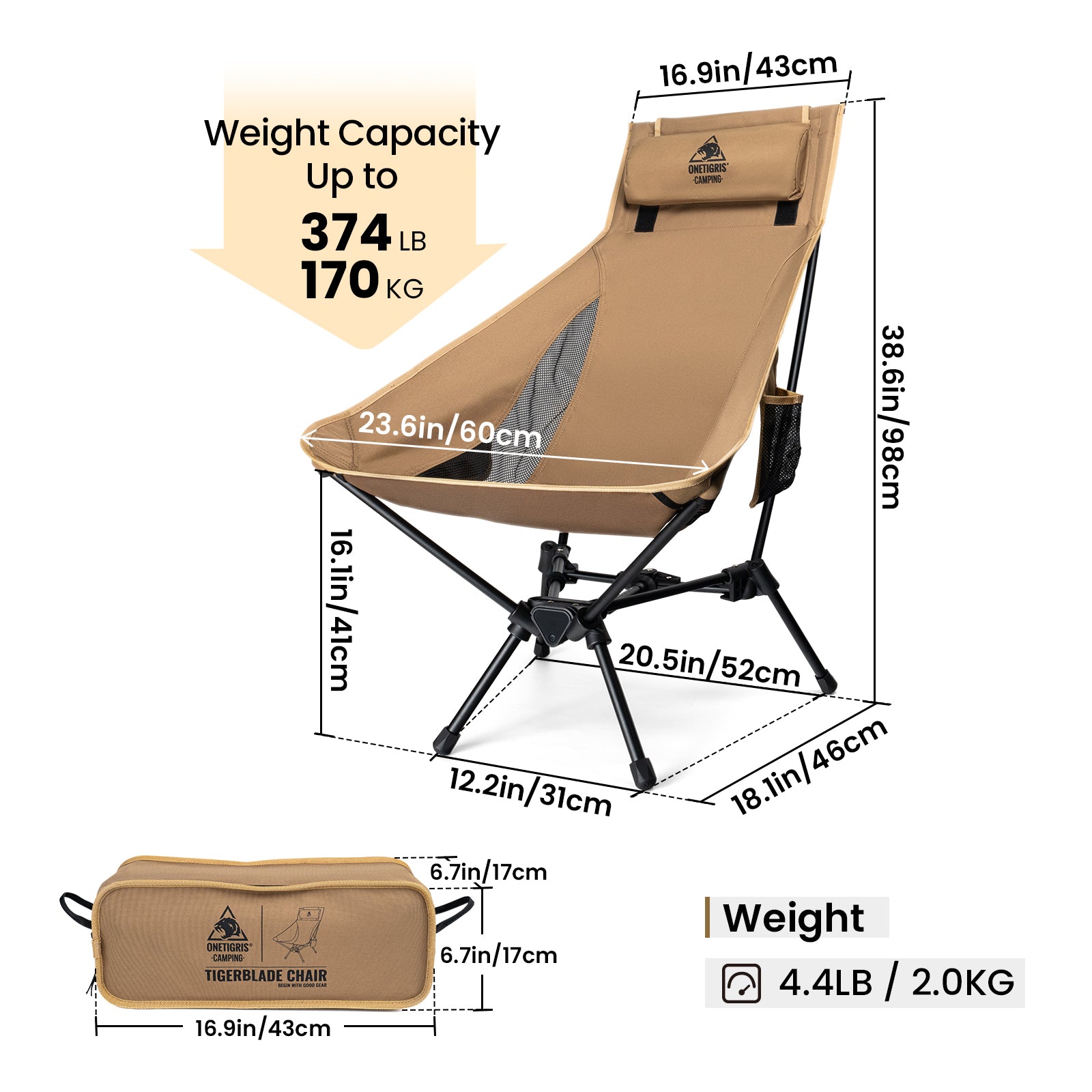 Tigerblade High Back Camping Chair 07
