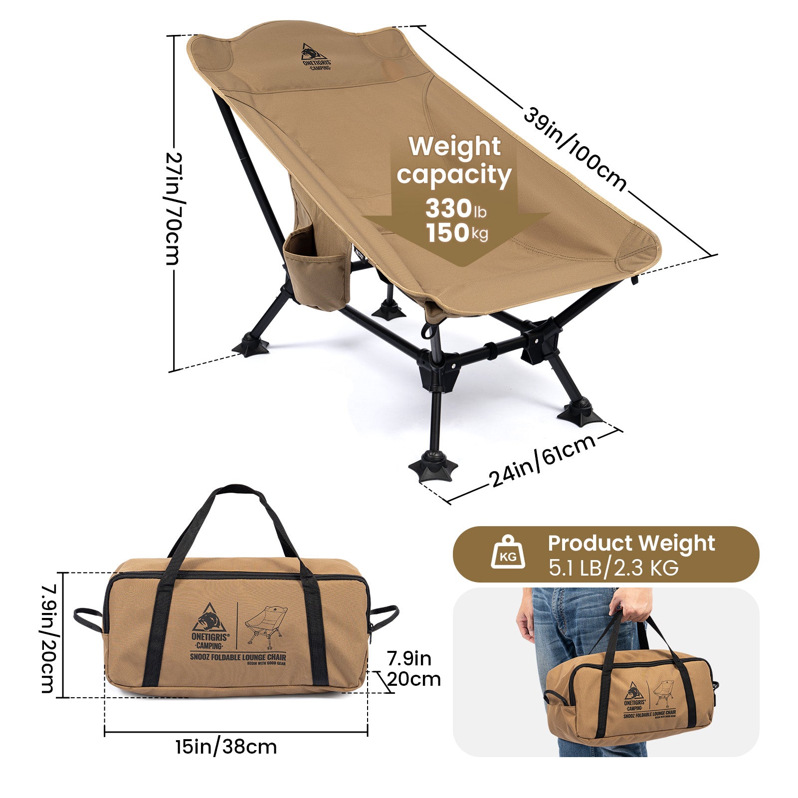 Snooz Reclining Camping Chair