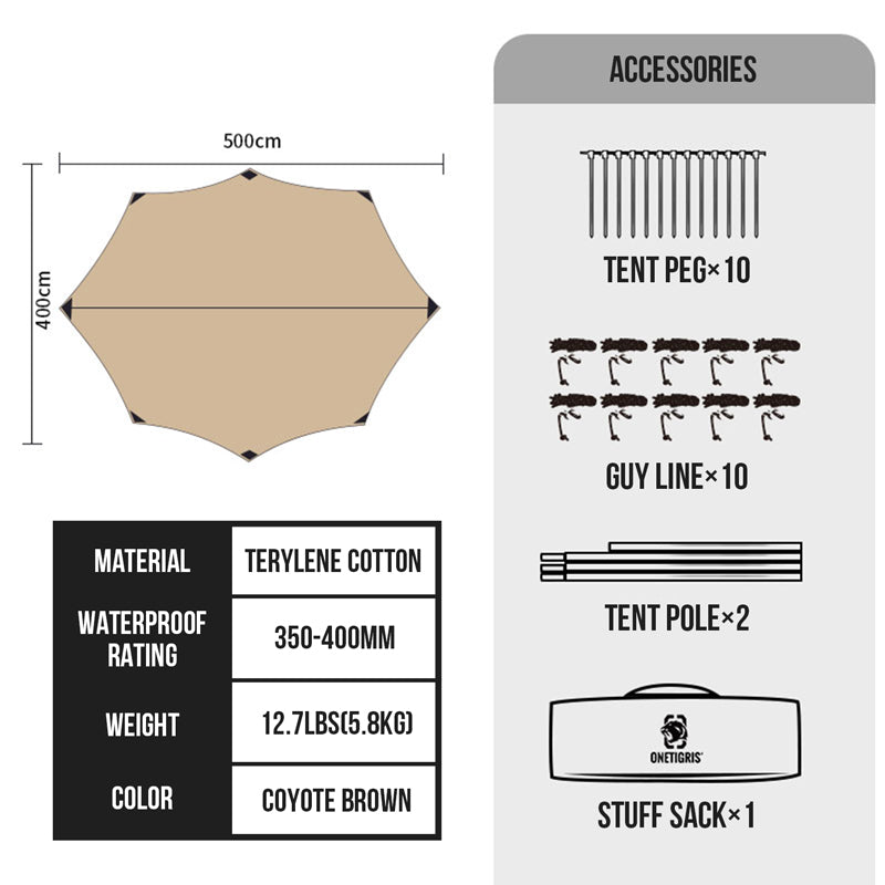 Polycotton Tent – OneTigris Camping