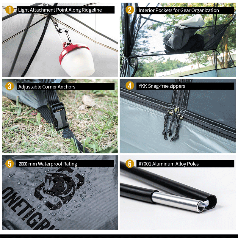 COSMITTO Backpacking Tent