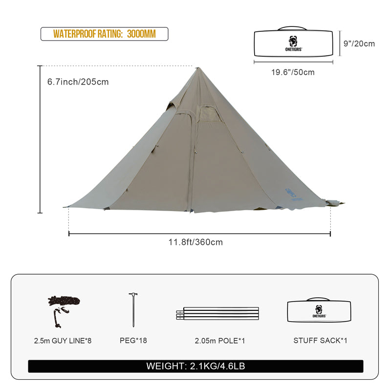 NORTHGAZE Chimney Tent