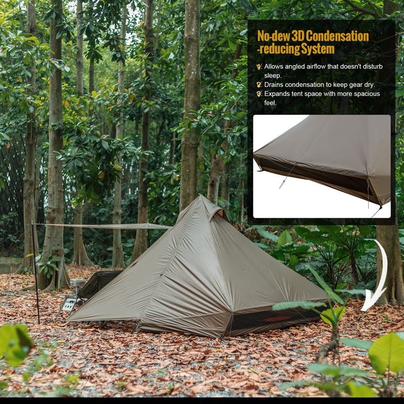 isolerende tent OneTigris TETRA Ultralight Tent 2 Person – OneTigris Camping