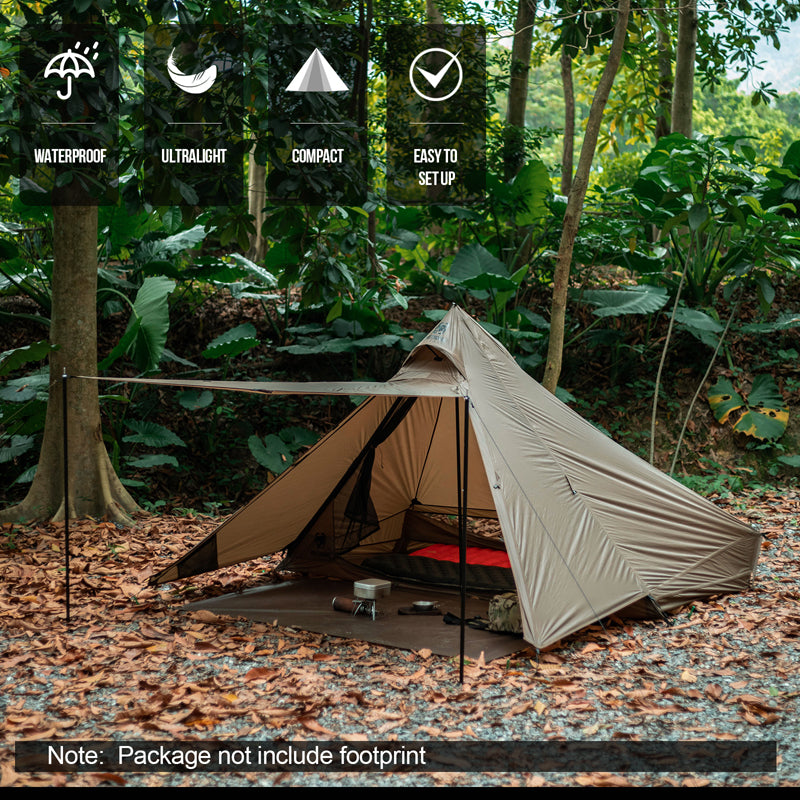 isolerende tent OneTigris TETRA Ultralight Tent 2 Person – OneTigris Camping