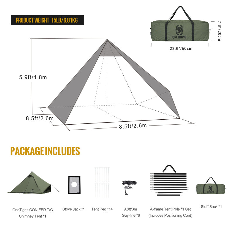 CONIFER T/C Chimney Tent